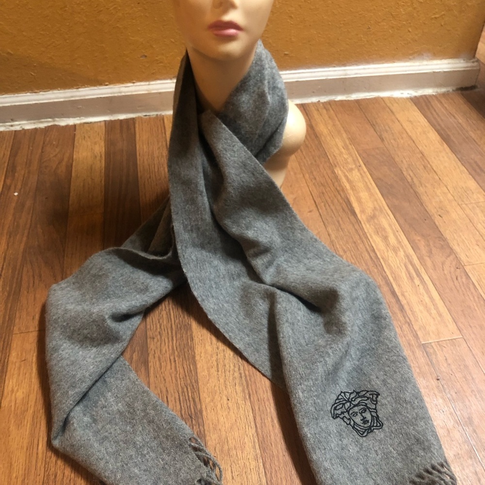 Versace Men's Scarf in Classic Gray